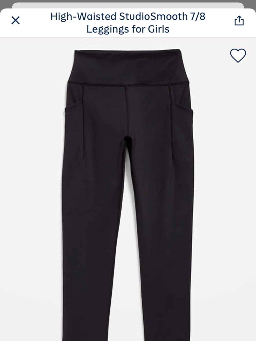Old Navy Black High-Rise Active Leggings for Kids size 10/12 plus two pairs